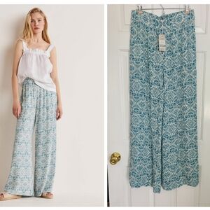 NWT Boden Grace Crinkle Wide Leg Pants
